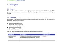 Project Plan Template For Word (Free Download with New Business Project Plan Template