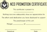 Promotion Certificate Template : 20+ Free Templates For regarding Officer Promotion Certificate Template