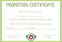 Promotion Certificate Template : 20+ Free Templates For throughout Officer Promotion Certificate Template