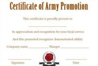 Promotion Certificate Template : 20+ Free Templates For throughout Officer Promotion Certificate Template