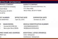 Proof Of Auto Insurance Template Free | Card Template, Card in Proof Of Insurance Card Template