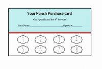Punch Card Template Word In 2020 | Loyalty Card Template pertaining to Free Printable Punch Card Template