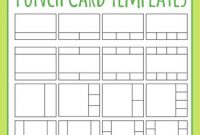 Punch Card Templates Clip Art Set For Commercial Use within Free Printable Punch Card Template