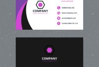 Purple Business Card Template | Free Psd File for Calling Card Template Psd