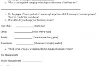 Questionnaire Template For Business Process, Sample Of intended for Business Process Questionnaire Template