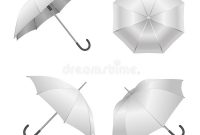 Realistic Detailed 3D White Blank Umbrella Template Mockup intended for Blank Umbrella Template