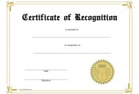 Recognition Award Certificate – Free Printable for Free Template For Certificate Of Recognition