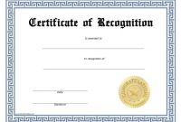 Recognition Certificate – Free Printable – Allfreeprintable for Printable Certificate Of Recognition Templates Free