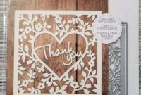 Recollections Cutting Die Template 542692 Thank You 1 with Recollections Card Template