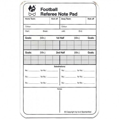Referee Match Report Card | Report Card Template, Jobs For regarding Soccer Referee Game Card Template