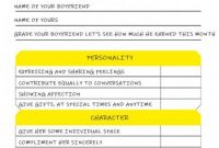 Report Card Photoshop Template: Grade Your Relationships inside Boyfriend Report Card Template