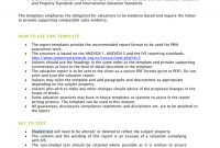 Residential Property Valuation Report Template in Business Valuation Report Template Worksheet