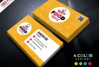Restaurant Business Card Free Psd Bundle | Psdfreebies intended for Food Business Cards Templates Free