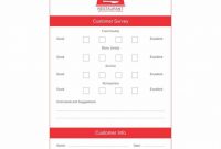 Restaurant Comment Card Template ~ Addictionary throughout Survey Card Template
