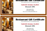 Restaurant Gift Certificate 1 – Printable Samples inside Restaurant Gift Certificate Template