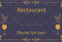 Restaurant Gift Certificate Templates (7+ Editable & Printable) intended for Dinner Certificate Template Free