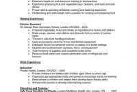 Resume Templates For Kitchen Helper Helper Kitchen Resume in Ross School Of Business Resume Template