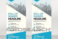Roll Up Banner, Pull Up Banner, X-Banner, Modern Vertical New Vector Design  Template Clipart in Retractable Banner Design Templates