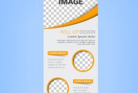 Roll Up Banner Template Vector Free Vector In Adobe with regard to Retractable Banner Design Templates