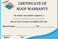 Roof Certificate Templates: Completely Online And Free To in Roof Certification Template