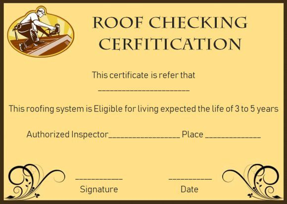 Roof Certificate Templates: Completely Online And Free To intended for Roof Certification Template