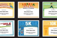 Running Certificates Templates | Runner Awards Cross Country for Running Certificates Templates Free