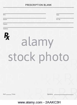 Rx Pad Template. Medical Regular Prescription Form Stock inside Blank Prescription Form Template