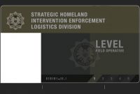 S.h.i.e.l.d. Field Agent Level 1 Id Card (Blank) with Shield Id Card Template