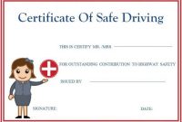Safe Driving Certificates | Certificate Templates, Printable within Safe Driving Certificate Template