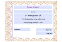 Sales Certificate Template (6) | Professional Templates with Sales Certificate Template