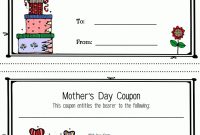 Sally's Coupons: Free Printable Mother's Day Coupon Book within Blank Coupon Template Printable