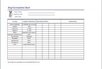 Sample Dog Vaccination Chart Template | Printable Medical intended for Dog Vaccination Certificate Template