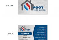 Sample Of Visiting Cards Hvac Business Card B41 1024×1024 throughout Hvac Business Card Template