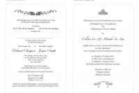 Sample Of Wedding Invitation Cards Wording Xzprkkx4B in Church Wedding Invitation Card Template