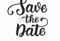 Save Date Vintage Vector & Photo (Free Trial) | Bigstock intended for Save The Date Banner Template