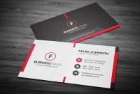 Scarlet Red Creative Business Card Template » Free Download with Calling Card Free Template