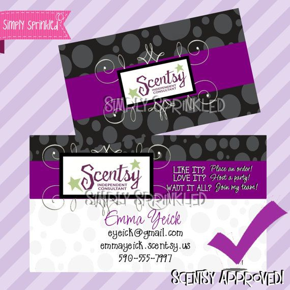Scentsy Business Card- Diy Printablesimply Sprinkled inside Scentsy Business Card Template
