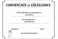 School Certificate Templates | Certificate Templates with Certificate Templates For School