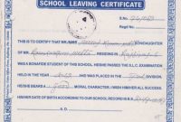 School Leaving Certificate Template (7 | Certificate for Leaving Certificate Template
