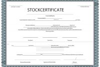 Share Certificate Template Australia (8 intended for Share Certificate Template Australia