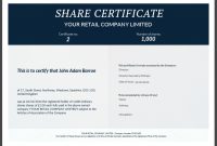 Share Certificate Template: What Needs To Be Included for Share Certificate Template Companies House