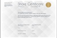 Share Certificate Template: What Needs To Be Included with Share Certificate Template Companies House