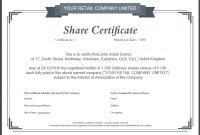 Share Certificate Template: What Needs To Be Included with Share Certificate Template Companies House
