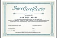 Share Certificate Template: What Needs To Be Included within Blank Share Certificate Template Free