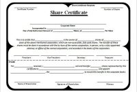 Shareholding Certificate Template Share Stock Certificate pertaining to Shareholding Certificate Template