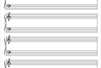 Sheet Music Template | Sheet Music, Paper Template, Music with Blank Sheet Music Template For Word