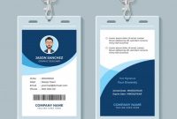Simple And Clean Employee Id Card Design Template | Diseño throughout Company Id Card Design Template
