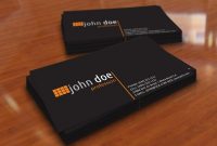 Simple Black Personal Business Card Template Free Vector In regarding Free Personal Business Card Templates