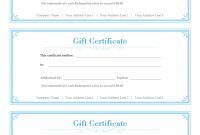 Simple Gift Certificate | Free Simple Gift Certificate Templates regarding Company Gift Certificate Template