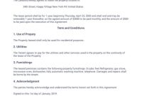 Simple One Page Lease Agreement Template – Pdf Templates in Business Lease Agreement Template